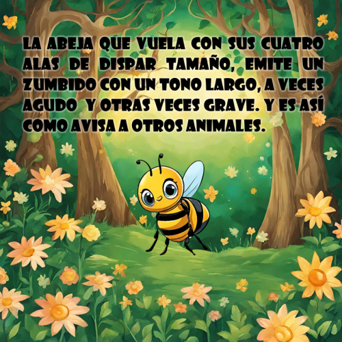 La abeja y la ardilla. La alegría.